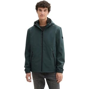 TOM TAILOR Denim softshelljacka för män med huva, 10362 – Mörkgrön, L TOM TAILOR Denim softshelljacka för män med huva, 10362 – Mörkgrön, L