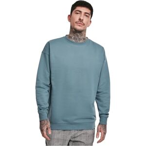 Urban Classics Sweatshirt för män, sweat crewneck, tröja med breda ribbade manschetter för män i många färger, storlekar XS – 5XL, Blå (Dusty Blue 00747), S plus size Urban Classics Sweatshirt för män, sweat crewneck, tröja med breda ribbade manschetter för män i många färger, storlekar XS – 5XL, Blå (Dusty Blue 00747), S plus size