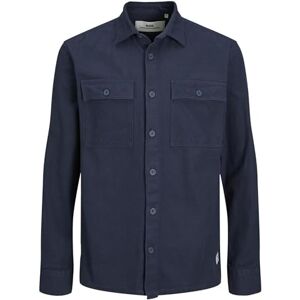 JACK & JONES herrtröja RDD Wide Fit Overshirt, Amber blå, L JACK & JONES herrtröja RDD Wide Fit Overshirt, Amber blå, L