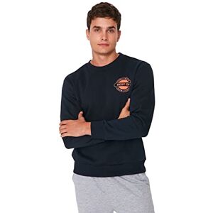 Trendyol MAN Sweatshirt Marinblå Normal, marinblå, S Trendyol MAN Sweatshirt Marinblå Normal, marinblå, S