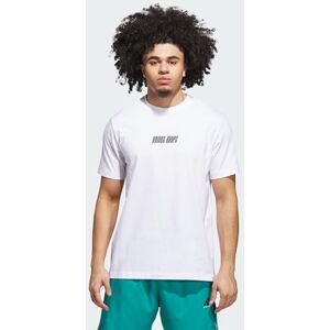adidas För Män Hoops Graphic Tee, White/Black, S adidas För Män Hoops Graphic Tee, White/Black, S
