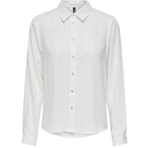ONLY Onlzeke L/S Stud Shirt WVN, Molndansare, S ONLY Onlzeke L/S Stud Shirt WVN, Molndansare, S