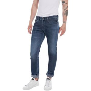 Replay Herr rak passform jeans Grover Hyper Cloud, 007 mörkblå, 34W / 32L Replay Herr rak passform jeans Grover Hyper Cloud, 007 mörkblå, 34W / 32L