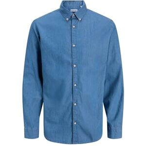 JACK & JONES Jjeperfect Denim Shirt Ls Noos, Mellanblå denim, M JACK & JONES Jjeperfect Denim Shirt Ls Noos, Mellanblå denim, M
