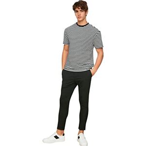 Trendyol Herr svart herr beli tires slim fit byxor, svart, XXL Trendyol Herr svart herr beli tires slim fit byxor, svart, XXL