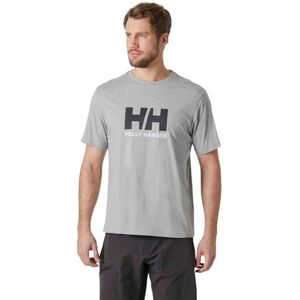 Helly Hansen herr HH logotyp t-shirt, grå melange, S Helly Hansen herr HH logotyp t-shirt, grå melange, S