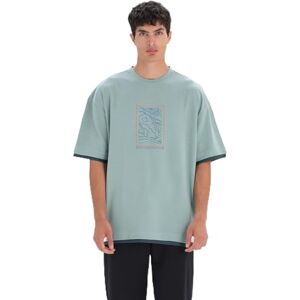 Dagi Men's Mint Green kortärmad crew neck view vanlig t-shirt, mintgrön, L, Mintgrön, L Dagi Men's Mint Green kortärmad crew neck view vanlig t-shirt, mintgrön, L, Mintgrön, L