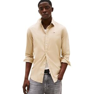 Tommy Jeans herr TJM original stretch skjorta DM0DM04405 L/S skjorta, khaki (silt), XS, Kaki (silt), XS Tommy Jeans herr TJM original stretch skjorta DM0DM04405 L/S skjorta, khaki (silt), XS, Kaki (silt), XS