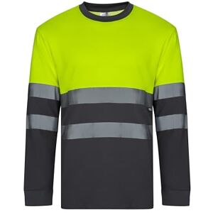 VELILLA 305615 T-tröja Bomull Tvåfärgad, Långärmad, Grå och Gul Fluor, Storlek S, Grå och fluorgul, S VELILLA 305615 T-tröja Bomull Tvåfärgad, Långärmad, Grå och Gul Fluor, Storlek S, Grå och fluorgul, S