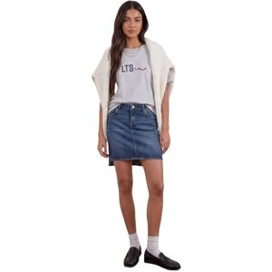LTB Jeans modern kvinnors minikjol Mirah X i blått i bomullmix – storlek XS, blå, XS LTB Jeans modern kvinnors minikjol Mirah X i blått i bomullmix – storlek XS, blå, XS