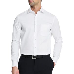 Van Heusen Herrklänning, regular fit, flex, krage, stretch, solid, klassisk skjorta, Vit/överflödig trädgård, XL Van Heusen Herrklänning, regular fit, flex, krage, stretch, solid, klassisk skjorta, Vit/överflödig trädgård, XL