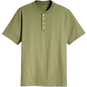 Levi's Kortärmad knapp Henley-skjorta för män, Bluish Olive, XL Levi's Kortärmad knapp Henley-skjorta för män, Bluish Olive, XL