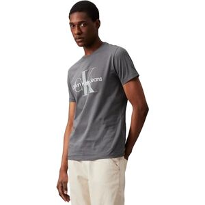 Calvin jeans kortärmad t-shirt med rund hals, Oändlig grå, XXS Calvin jeans kortärmad t-shirt med rund hals, Oändlig grå, XXS