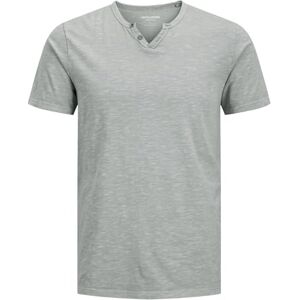 JACK & JONES JACK&JONES JJESPLIT Neck Tee SS NOOS, Ultimate Grey, L JACK & JONES JACK&JONES JJESPLIT Neck Tee SS NOOS, Ultimate Grey, L