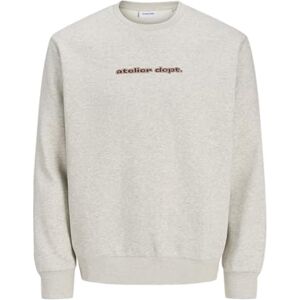 JACK & JONES Jjrody Sweat Crew Neck, Vit melange, L JACK & JONES Jjrody Sweat Crew Neck, Vit melange, L