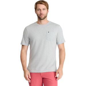 Izod Saltwater kortärmad enfärgad t-shirt med ficka för män Izod Saltwater kortärmad enfärgad t-shirt med ficka för män