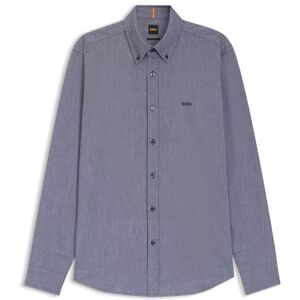 Boss Herr Rickert tröja med krage, Navy418, L Boss Herr Rickert tröja med krage, Navy418, L