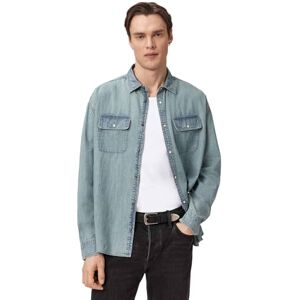 AllSaints GRIBBS LS tröja, blekt indigo, M AllSaints GRIBBS LS tröja, blekt indigo, M