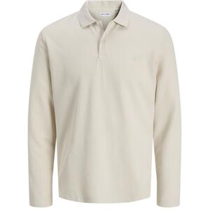 JACK & JONES Jjeaustin Polo Ls Noos, Moonbeam, XL JACK & JONES Jjeaustin Polo Ls Noos, Moonbeam, XL