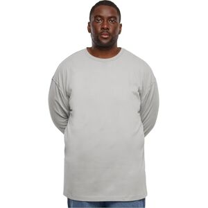 Urban Classics Långärmad T-shirt för män i stor storlek öppen kant, Lightasfal, S Urban Classics Långärmad T-shirt för män i stor storlek öppen kant, Lightasfal, S
