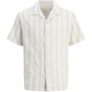 JACK & JONES Jprbluwilliam Structure Resort S/S Shirt, Whitecap grå, XL JACK & JONES Jprbluwilliam Structure Resort S/S Shirt, Whitecap grå, XL