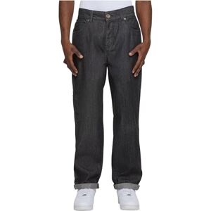 Southpole Embroidery denim byxor för män, Raw svart, 32 SE Southpole Embroidery denim byxor för män, Raw svart, 32 SE