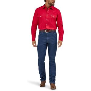 Wrangler Cowboy Cut Firm Finish Långärmad herrskjorta med tryckknappar, Röd, XXL tall Wrangler Cowboy Cut Firm Finish Långärmad herrskjorta med tryckknappar, Röd, XXL tall