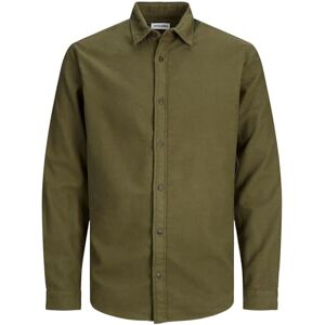 JACK&JONES PLUS Herr Jjplain Fall Solid Shirt Ls Pls skjorta, Forest Night, 6XL JACK&JONES PLUS Herr Jjplain Fall Solid Shirt Ls Pls skjorta, Forest Night, 6XL