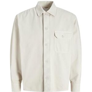 JACK & JONES Jjedover Overshirt Ls Sn, Moonbeam, S JACK & JONES Jjedover Overshirt Ls Sn, Moonbeam, S