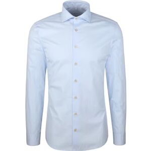 Seidensticker Silkesdekal 645037, smal passform, långärmad avslappnad skjorta, 42, Ljusblå, 42 Seidensticker Silkesdekal 645037, smal passform, långärmad avslappnad skjorta, 42, Ljusblå, 42