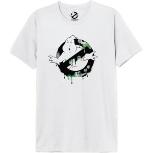 GHOSTBOND GHOSTBUSTER "Affisch" MEGHOSDTS061 T-shirt för män, vit, storlek XXL, Vitt och blått, XXL GHOSTBOND GHOSTBUSTER "Affisch" MEGHOSDTS061 T-shirt för män, vit, storlek XXL, Vitt och blått, XXL