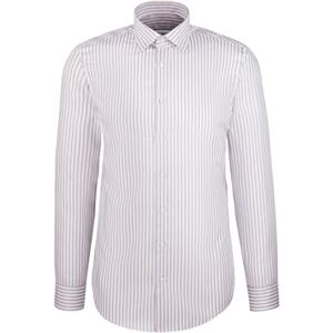 Seidensticker Silkesdekal 643550, smal passform, långärmad affärsskjorta, 42, GRÅ, 42 Seidensticker Silkesdekal 643550, smal passform, långärmad affärsskjorta, 42, GRÅ, 42