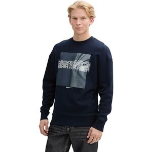 TOM TAILOR Denim herr sweatshirt, 10668 – himmelskaptensblå, XL TOM TAILOR Denim herr sweatshirt, 10668 – himmelskaptensblå, XL