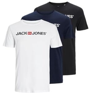 JACK & JONES herr T-tröja Jjecorp Logo Tee Ss Crew Neck 3pk Mp, multi, L JACK & JONES herr T-tröja Jjecorp Logo Tee Ss Crew Neck 3pk Mp, multi, L