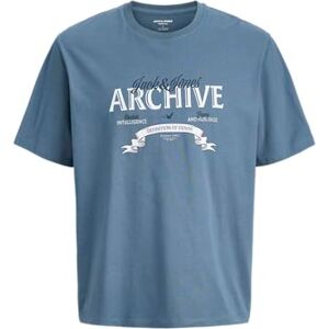 JACK & JONES Jjedover denim Tee Ss O-Neck Noos, Blå Mirage, XL JACK & JONES Jjedover denim Tee Ss O-Neck Noos, Blå Mirage, XL