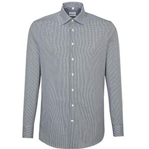 Seidensticker Silkesdekal herr affärströja – slim fit – strykfri – Kent krage – långärmad – 100% bomull, Svart 19, 38 SE Seidensticker Silkesdekal herr affärströja – slim fit – strykfri – Kent krage – långärmad – 100% bomull, Svart 19, 38 SE