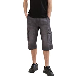 TOM TAILOR Morris Overknee cargoshorts för män, 10220 – Used dark sten grå denim, 31 TOM TAILOR Morris Overknee cargoshorts för män, 10220 – Used dark sten grå denim, 31