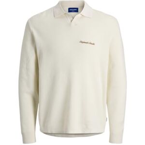 JACK & JONES Jornorrebro Light Knit Ls Polo Sn, Havssalt, M JACK & JONES Jornorrebro Light Knit Ls Polo Sn, Havssalt, M
