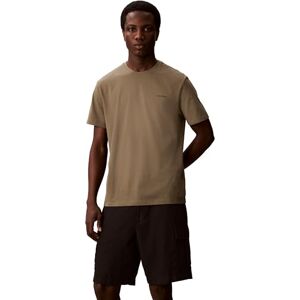 Calvin Herr Ss Micro Logo Crewneck Tee LV04LC255G, Beige, L Calvin Herr Ss Micro Logo Crewneck Tee LV04LC255G, Beige, L
