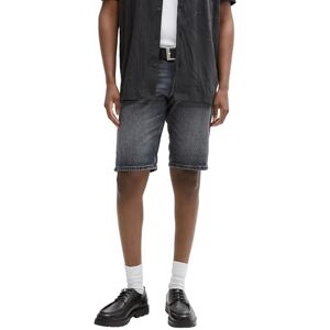TOM TAILOR Denim Bermuda jeans för män, 10249 – Used Mid Stone Black Denim, L TOM TAILOR Denim Bermuda jeans för män, 10249 – Used Mid Stone Black Denim, L