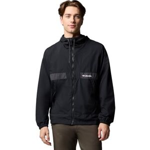 Columbia Men's Spire Valley Hooded Windbreaker, Black/Shark, Medium Columbia Men's Spire Valley Hooded Windbreaker, Black/Shark, Medium
