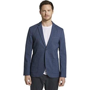 TOM TAILOR Herr Fin strukturerad kavaj 1020228, 24123 Blazer Structure Blue, 56 TOM TAILOR Herr Fin strukturerad kavaj 1020228, 24123 Blazer Structure Blue, 56