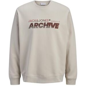 JACK & JONES Jjbrat Sweat Crew Neck, Moonbeam, L JACK & JONES Jjbrat Sweat Crew Neck, Moonbeam, L