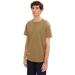 TOM TAILOR Denim Herr T-shirt med backtryck 1033995, 12912 Splashed Clay Beige, L TOM TAILOR Denim Herr T-shirt med backtryck 1033995, 12912 Splashed Clay Beige, L