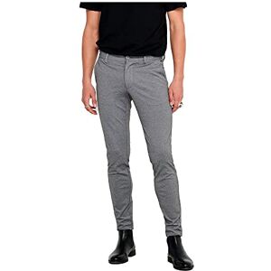 Only & Sons Chino byxor ONSMARK slim fit chinos byxor, Medium grå melerad, 33W / 36L Only & Sons Chino byxor ONSMARK slim fit chinos byxor, Medium grå melerad, 33W / 36L