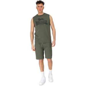 Lonsdale ärmlös T-shirt och shorts för män, normal passform, ALLANTON oliv/svart 5XL Lonsdale ärmlös T-shirt och shorts för män, normal passform, ALLANTON oliv/svart 5XL