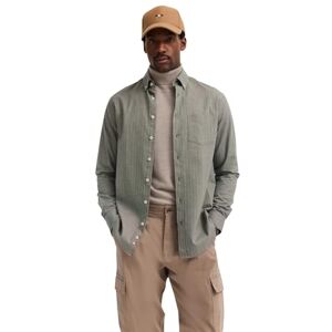 bugatti herrskjorta långärmad button-down-krage bomull, 150-mossa, M bugatti herrskjorta långärmad button-down-krage bomull, 150-mossa, M