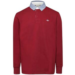 GANT REG Chambray Heavy Rugger, röd, S GANT REG Chambray Heavy Rugger, röd, S