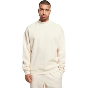 Urban Classics herrtröja med hög ribbkrage, bred mock neck tröja, överlappande axlar, storlek S till XXL, Vit, L Urban Classics herrtröja med hög ribbkrage, bred mock neck tröja, överlappande axlar, storlek S till XXL, Vit, L