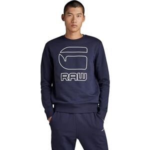 G-STAR RAW Graphic Graw sweatshirt, Blå (Sartho Blue D20021-a613-6067), M G-STAR RAW Graphic Graw sweatshirt, Blå (Sartho Blue D20021-a613-6067), M